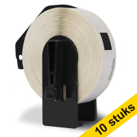 Pack: 10x 123tinta etiquetas multifuncionales (sustituyen a la Brother DK-11204) 653062