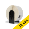 Pack: 10x Brother DK-11208 etiquetas de dirección grandes (marca 123tinta)  650520