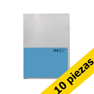 Pack: 10x Carpeta cristal transparente A4 120 micras 123tinta - 10 piezas 56216C 301210 - 1