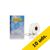 Pack: 10x Dymo S0722520/11352 etiquetas grandes para envíos (marca 123tinta) S0722520C 650513