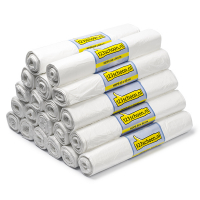 Pack: 10x bolsas de basura 123tinta HDPE blancas 35 litros (50 unidades)