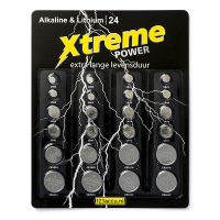Pack: 123tinta Xtreme Power pilas de botón CR1620 CR2016 CR2025 CR2032 LR41 ADR00048