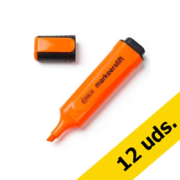 Pack: 12x Subrayador naranja 123tinta punta biselada  300391