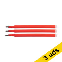 Pack: 3x 123tinta Recambio de bolígrafo borrable rojo (3 unidades)  301243