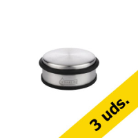 Pack: 3x Tope para puertas 123tinta 1 kg cromo/negro - modelo bajo