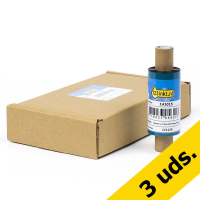 Pack: 3x Zebra 3200 cinta de cera/resina (03200GS06407) 64 mm x 74 m (5 cintas) (marca 123tinta) 03200GS06407C 650731