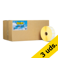 Pack: 3x Zebra Z-Select 2000D (3007208-T) etiquetas 31 x 22 mm (12 rollos) (marca 123tinta) 3007208-TC 650735