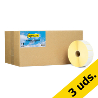 Pack: 3x Zebra Z-Select 2000D (800261-105) etiquetas 32 x 25 mm (12 rollos) (marca 123tinta)