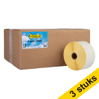 Pack: 3x Zebra Z-Select 2000D (800262-075) etiquetas 57 x 19 mm (12 rollos) (marca 123tinta) 800262-075C 650738