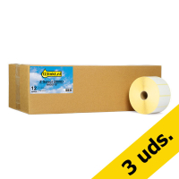 Pack: 3x Zebra Z-Select 2000D (800262-127) etiquetas removibles 57 x 32 mm (12 rollos) (marca 123tinta) 800262-127C 650720