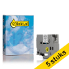 Pack: 5x 123tinta cinta termorretráctil reemplaza a la Brother HSe-221, color negro sobre blanco, 9 mm 653072 - 1