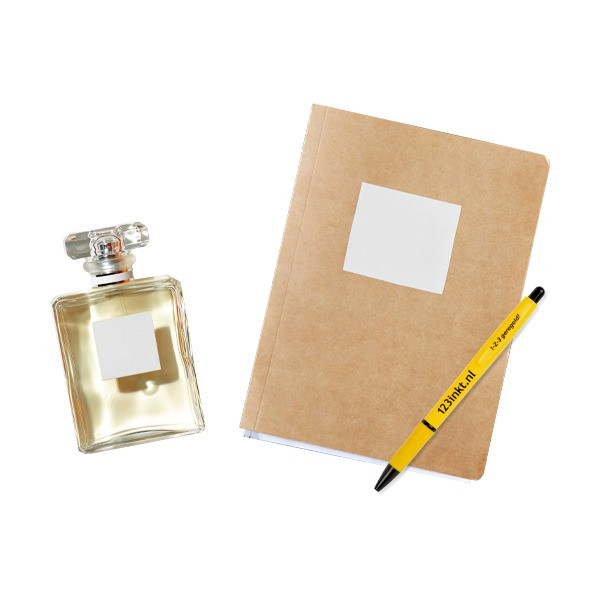 Pack: 5x 123tinta etiquetas cuadradas blancas reemplazan a la Brother DK-11221 653065 - 2