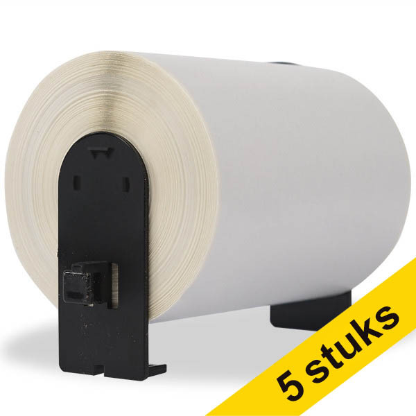 Pack: 5x 123tinta etiquetas de envío grandes reemplazan a las Brother DK-11247 653066 - 1
