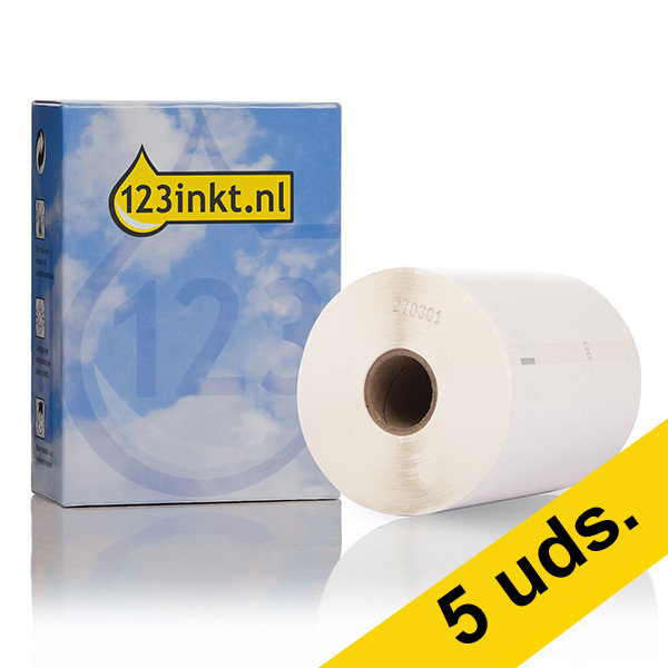 Pack: 5x Dymo 1933086 etiquetas de envío duraderas extra grandes (marca 123tinta) 650617 Pack: 5x Dymo 1933086 etiquetas de envío duraderas extra grandes (marca 123tinta) 650617 - 1