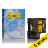 Pack: 5x Dymo S0718310 / 18056 IND Rhino tape termorretráctil negro sobre amarillo 12 mm (marca 123tinta)