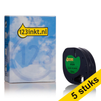 Pack: 5x Dymo S0721640/91204 cinta de plástico verde 12 mm (marca 123tinta) S0721640C 650566