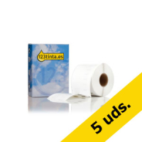 Pack: 5x Dymo S0722440/99015 Etiquetas multifunción grandes (marca 123tinta)