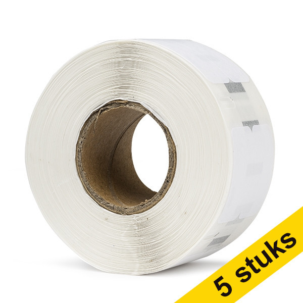 Pack: 5x Dymo S0722470 / 99018 etiquetas pequeñas para archivadores (marca 123tinta) S0722470C 650582 - 1
