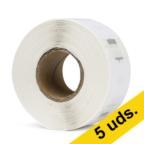 Pack: 5x Dymo S0722470 / 99018 etiquetas pequeñas para archivadores (marca 123tinta) 650582 - 1