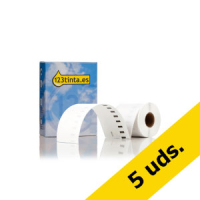 Pack: 5x Dymo S0722480 / 99019 Etiquetas grandes para archivadores (marca 123tinta)  650548