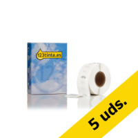 Pack: 5x Dymo S0722530/11353 etiquetas multifunción (marca 123tinta)