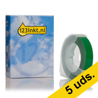 Pack: 5x Dymo S0898160 cinta blanca sobre verde (marca 123tinta) 650603