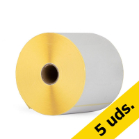 Pack: 5x Zebra Z-Perform 1000D (800284-605) etiquetas 102 x 152 mm (1 rollo) (marca 123tinta) 800284-605C 650710