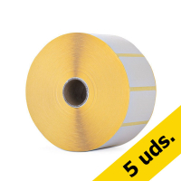 Pack: 5x Zebra Z-Select 2000D (800262-127) etiquetas removibles 57 x 32 mm (1 rollo) (marca 123tinta) 800262-127C 650716