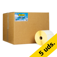 Pack: 5x Zebra Z-Select 2000D (800264-155) etiquetas 102 x 38 mm (12 rollos) (marca 123tinta) 800264-155C 650719