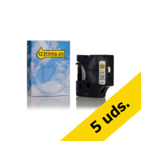 Pack: 5x cinta Dymo S0720780/43613 negro sobre blanco 6 mm (marca 123tinta) S0720780C 650533