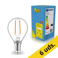 Pack: 6x 123tinta bombilla LED E14 filamento 2,5 W (25 W)