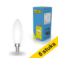 Pack: 6x 123tinta bombilla LED E14 filamento regulable mate 4,5 W (40 W)