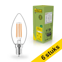 Pack: 6x 123tinta bombilla LED E14 filamento transparente 2700 K de 2,2 W (40 W)