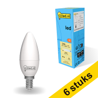 Pack: 6x  123tinta bombilla LED E14 mate 2700K 2,5W (25W)