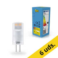 Pack: 6x 123tinta bombilla LED G4 SMD G4 2700K de 1W (13W)
