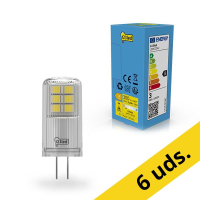 Pack: 6x 123tinta bombilla LED G4 SMD G4 2700K de 2.2W (28W)