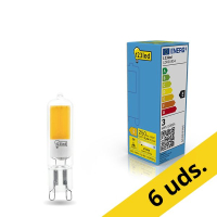 Pack: 6x 123tinta bombilla LED G9 transparente de luz cálida 2.2 W (25 W)