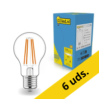 Pack: 6x Bombilla LED E27 redonda luz cálida (7W) - 123tinta