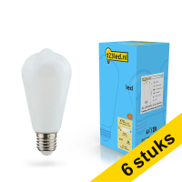 Pack: 6x Bombilla LED Edison E27 mate regulable 4,5w (40w) - 123tinta