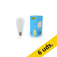 Pack: 6x Bombilla LED Edison E27 mate regulable 7 W (60 W) - 123tinta