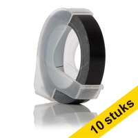 Pack 10x: Dymo S0898130 cinta 3D blanco sobre negro (marca 123tinta) S0898130C 650788