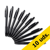 Pack 10x 123tinta Bolígrafo negro 400091