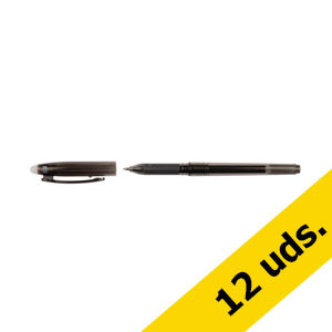 Pack 12x Bolígrafo borrable 123tinta negro  301094 - 1