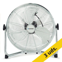 Pack 3 uds Blaupunkt BP2021 Ventilador industrial Cromado 90W