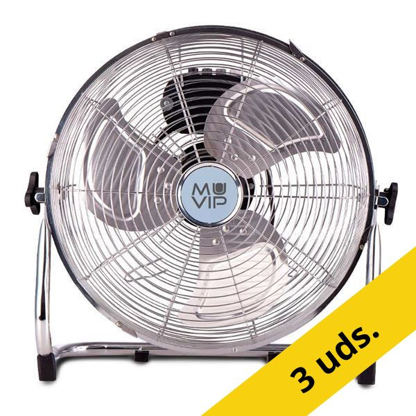 Pack 3 unidades Muvip Ventilador Industrial Plata 100W 426955 - 1