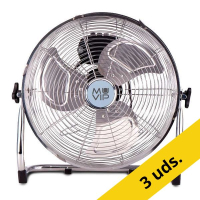 Pack 3 unidades Muvip Ventilador Industrial Plata 100W