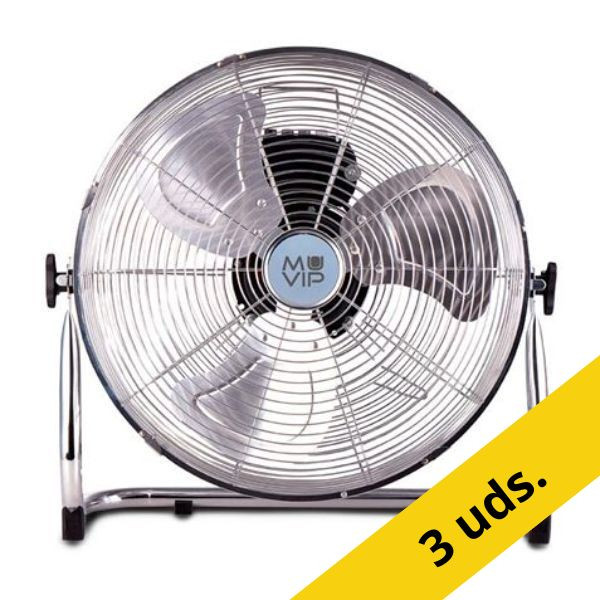 Pack 3 unidades Muvip Ventilador Industrial Plata 55W 426954 - 1
