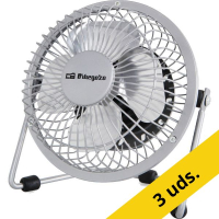 Pack 3 unidades Orbegozo PW 1025 Mini Ventilador USB Plata