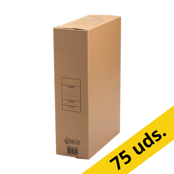Pack 3x: 123tinta cajas de archivo de A4/folio 100 x 250 x 352 mm (25 piezas) 302068 - 1