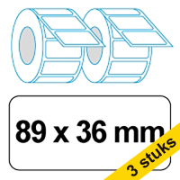Pack 3x 123tinta LW650 2093093 / 99012 etiquetas de direcciones anchas 12 piezas 2093093C 650760